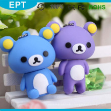 Commande faite sur commande d&#39;instantané d&#39;USB de forme d&#39;ours de nounours de PVC mignon (TG104)